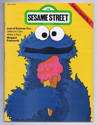 ORIGINAL Vintage 1974 Sesame Street Magazine Spring Special #4 Cookie Monster