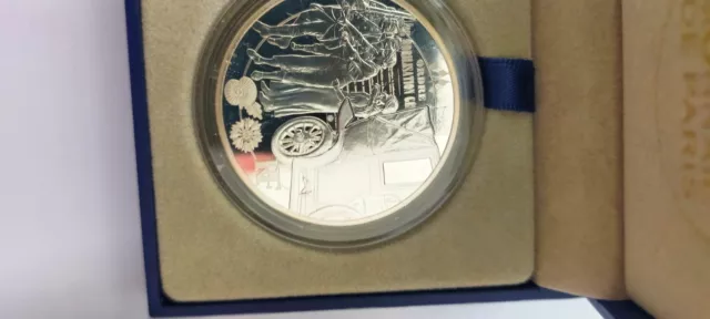 Pièce de 10 euros argent ,taxis de la marne de la monnaie de Paris 