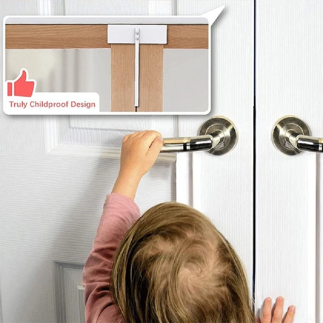 CHILDPROOF DOOR SAFETY Lock Metal closet door lock Bifold Door Lock $23.91  - PicClick AU