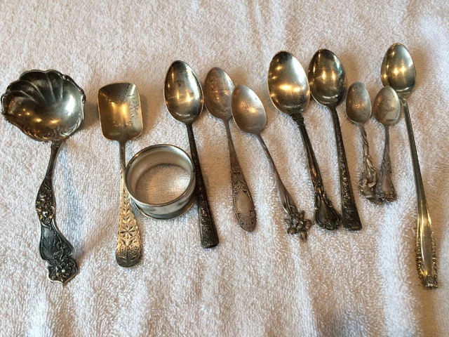 Sterling Silver Vintage Flatware Lot Scrap or use