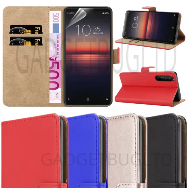 CASE FOR SONY XPERIA 1 II Pu LEATHER COVER WALLET FLIP MAGNETIC