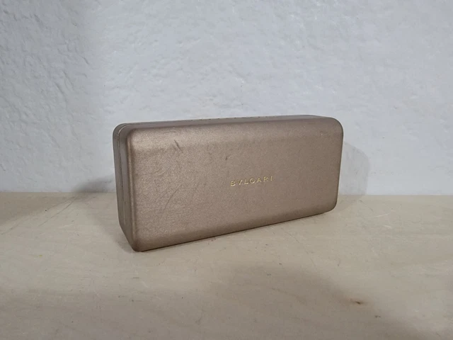 Bvlgari Brown Champagne Eyeglasses Sunglass Hard Case