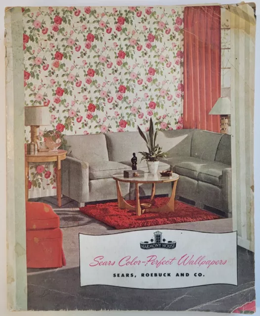 Vintage 1947 - Sears Roebuck & Co Color Perfect Wallpaper Catalog **RARE**