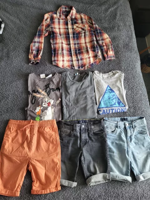 Next Boys Clothes Bundle Shorts And Tops 8 Yrs