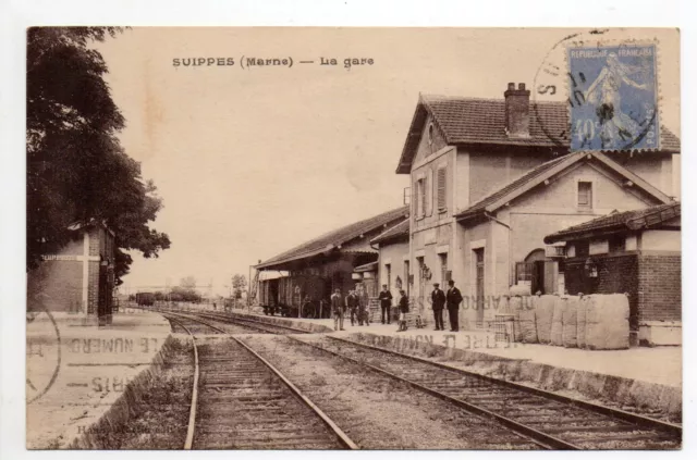 SUIPPES Marne CPA 51 la gare