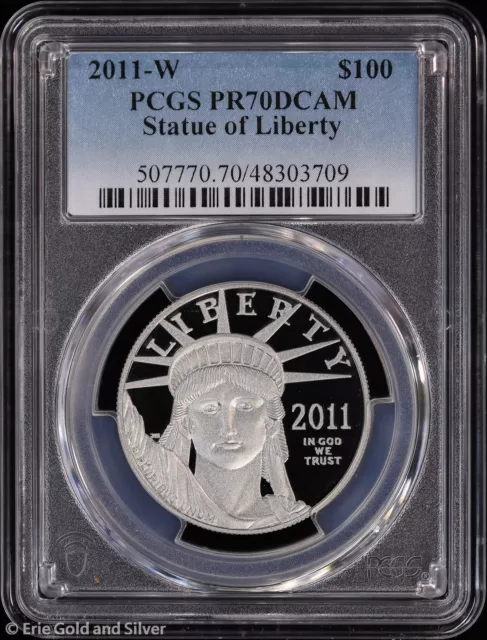 2011-W $100 Proof 1oz Platinum Eagle PCGS PR 70 DCAM