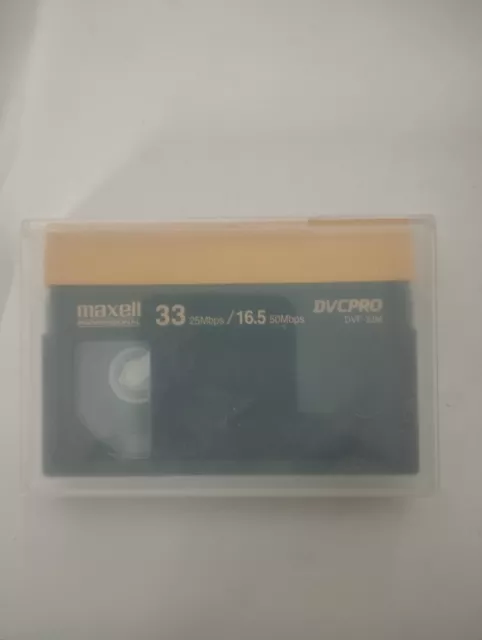 MAXELL | Casete de Video Digital DVCPRO | 25Mbps/50Mbps | DVP-33M | Envío Gratuito