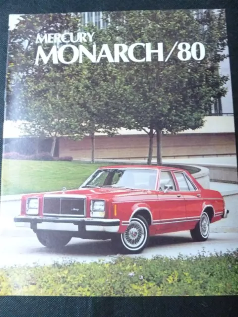 1980 Mercury MONARCH Automobile Dealer Sales Brochure
