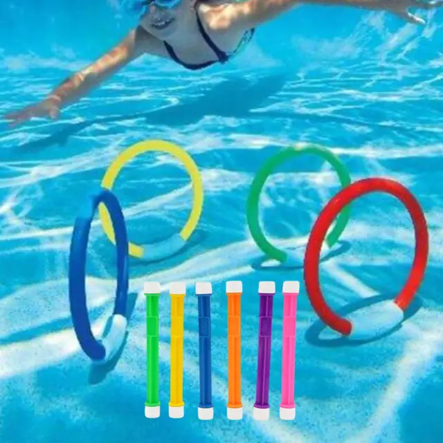 10x Diving Toys Fun Summer Sinker Set Pool Dive Rings Set for Games Children