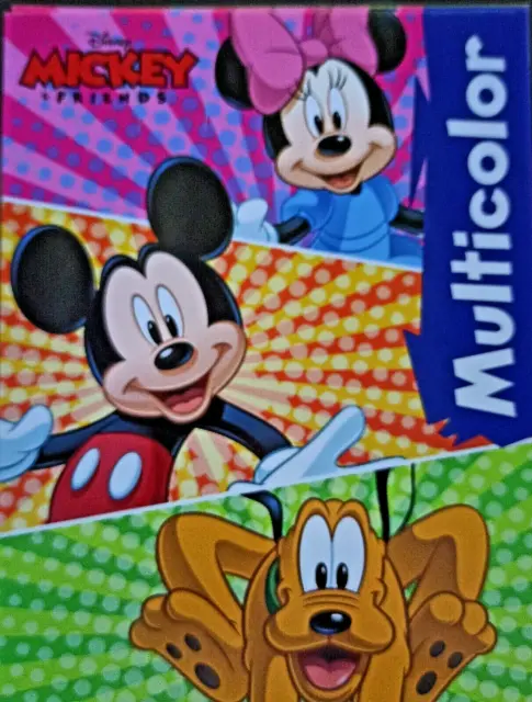 Disney Malbuch Mickey  Multicolor DIN A4 Ausmalheft Malen für  Kinder Malspaß