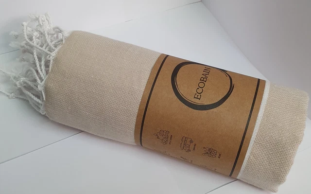 Turkish 100% Cotton Sand Towel Bath Gym Beach Spa Sauna Hammam Peshtemal Large