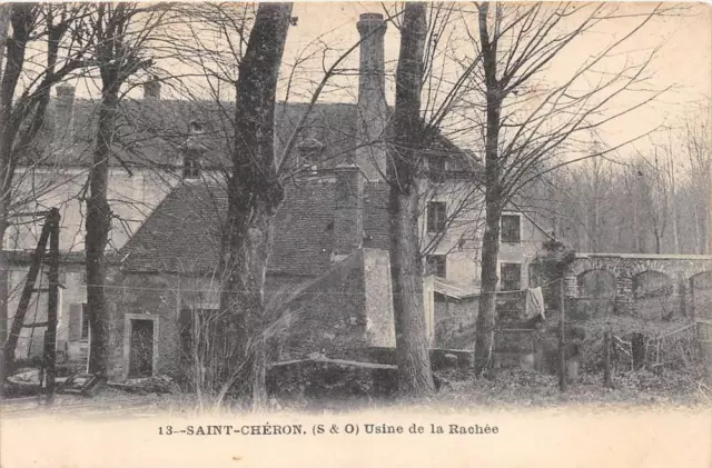 Cpa 91 Saint Cheron Factory De La Rachee