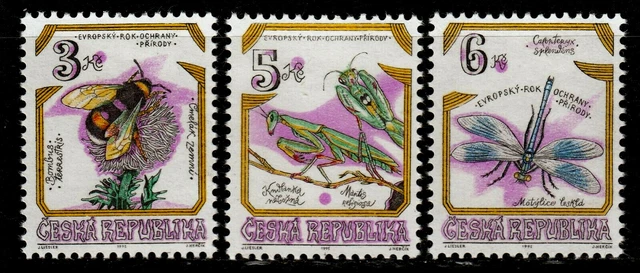 Tschechische Republik 73-75 **, Europäisches Naturschutzjahr 1995-Insekten