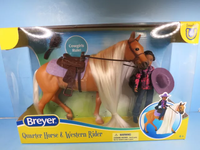 BREYER Freedom Series-Charm Quarter Horse & Western Rider Doll Gabi-New In Box