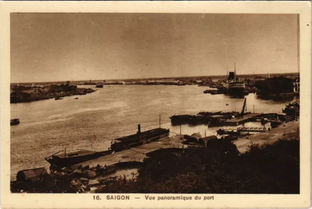 CPA AK VIETNAM Cochinchine SAIGON - Vue panoramique du port (62244)
