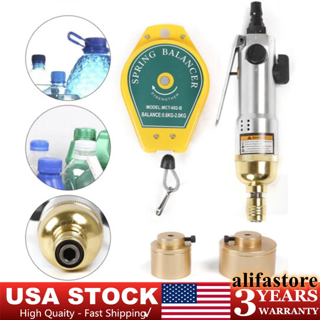 Hand-Held Pneumatic Capper Plastic Bottle Sealing Capping Sealer Machine USA