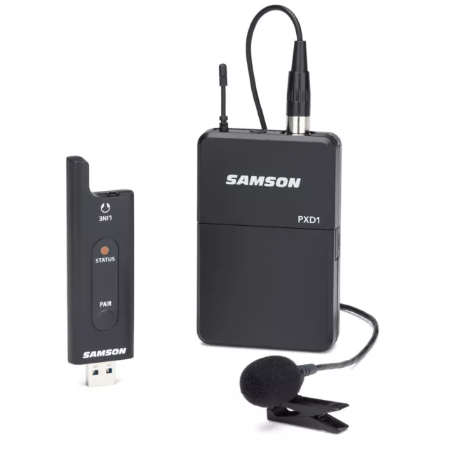 Samson XPD2 Lavalier USB Wireless System + keepdrum WS05 Fell-Windschutz Weiss 2