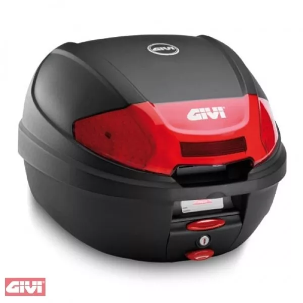 ORIGINAL GIVI MONOLOCK TOPCASE MIT NEUEM VERSCHLUSS + PLATTE universal E300N2