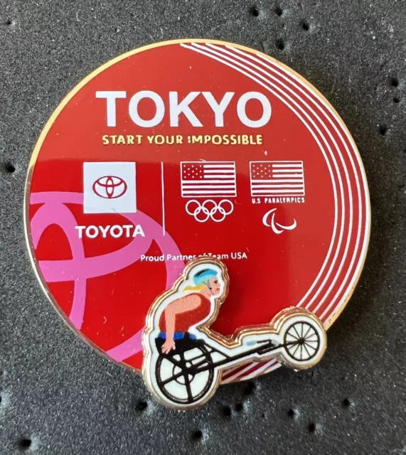 OLYMPIC PIN PINS Tokyo 2020 Paris 2024 Trader Toyota Paralympic Slider