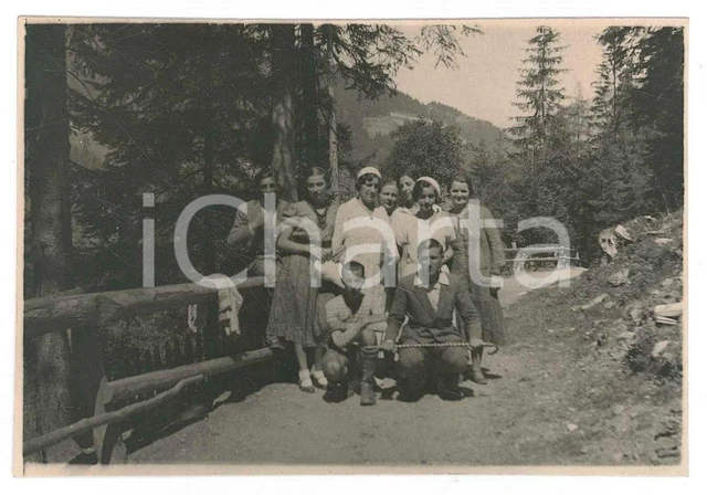 Estate 1932 SARENTINO (BZ) Famiglia in escursione *Foto 9x6 cm