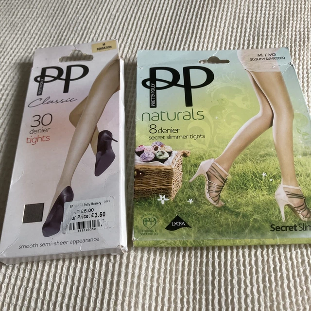 2 x paia collant vintage. Pretty Polly Medium. Non indossato.
