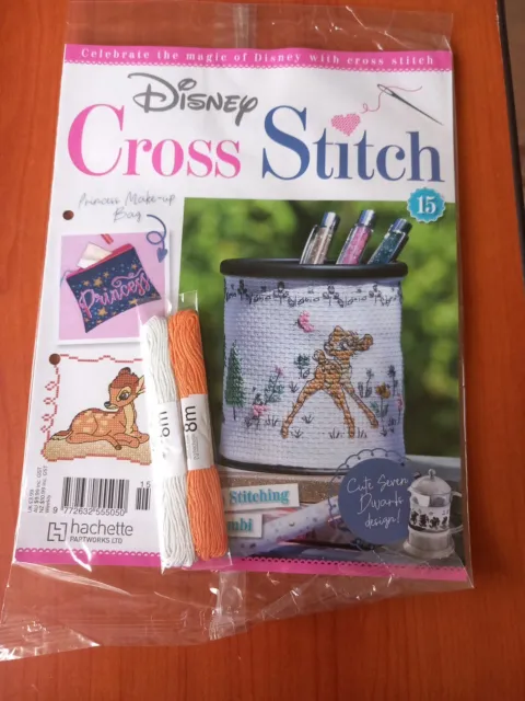 Hachette Disney Cross Stitch Magazine Issue Number 15, New & Sealed Freepost Uk