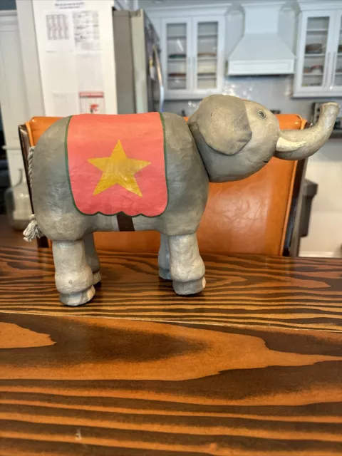 Vintage Paper Mache Circus Elephant