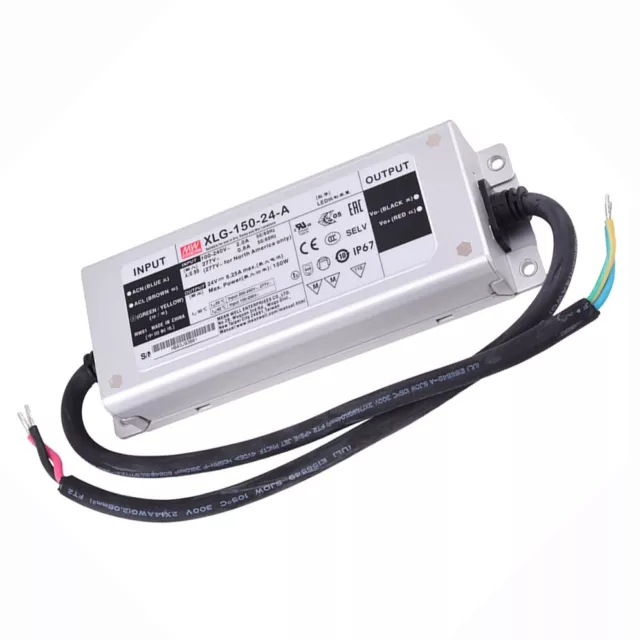 Alimentatore Trasformatore Mean Well 150W 24V 6,25A Xlg-150-24-A Ip67 Imperme...