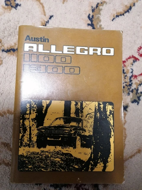 Libretto uso e manutenzione austin allegro 1100 1300 1976