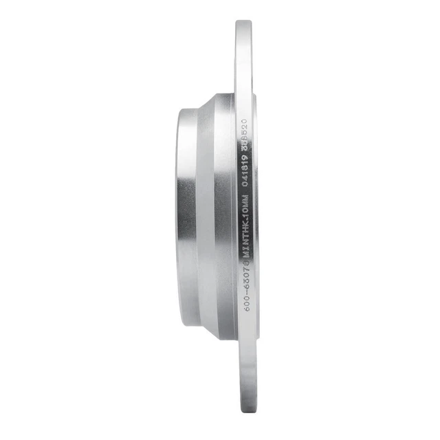 Dynamic Friction 631-63078L - Drilled and Slotted Silver Zinc Brake Rotor