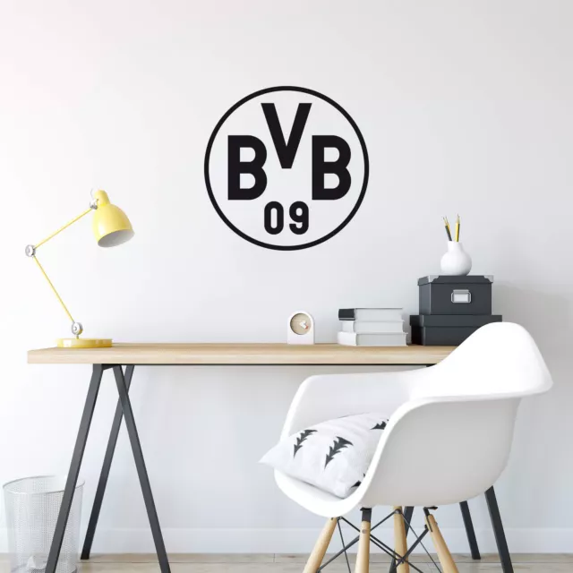 WANDTATTOO BVB LOGO schwarz Wandbild Wandsticker Fußball Deko-Trend  Fan-Artikel EUR 84,90 - PicClick DE
