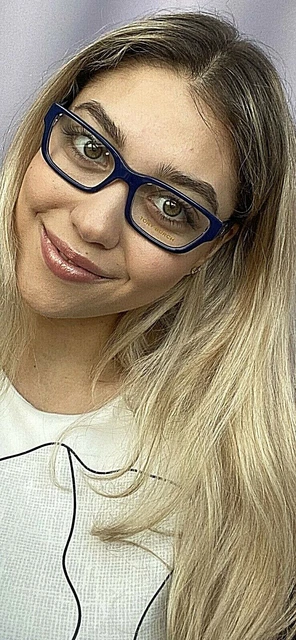 Nuevas gafas para mujer TORY BURCH TY 7420 5516 azules 51 mm ojo de gato aptas para Rx
