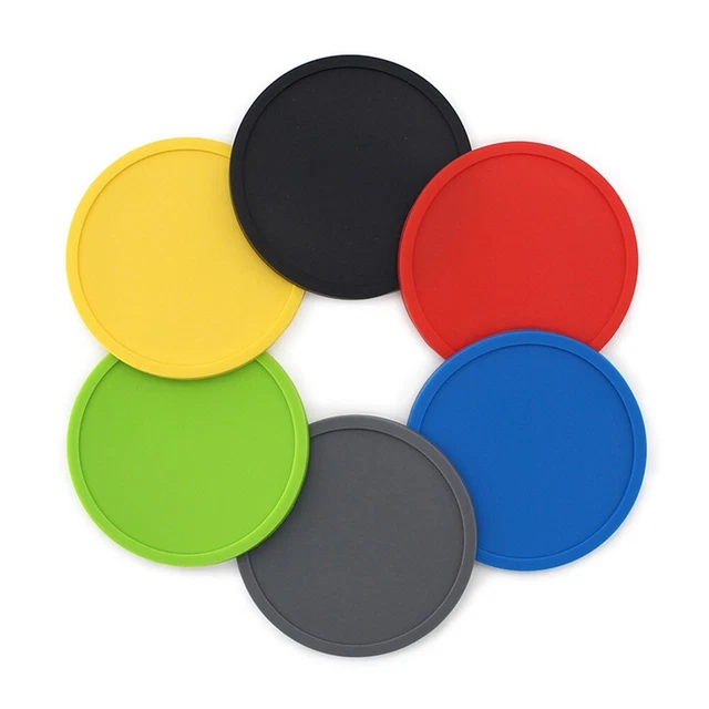 Tapis absorbants en silicone antidérapants pour surfaces sans taches lot de 6