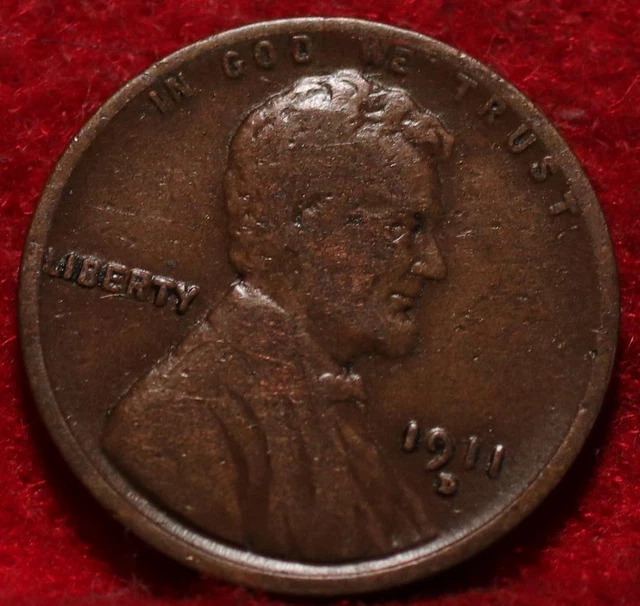 1911-D Denver Mint Copper Lincoln Wheat Cent