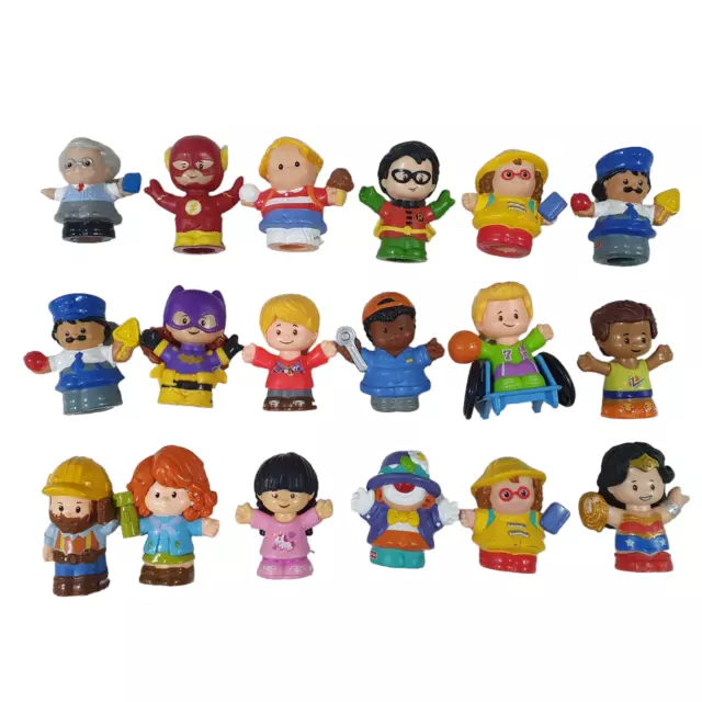 Little People Mattel Fisher Price Bulk x18 Mixed Characters Super Heroes