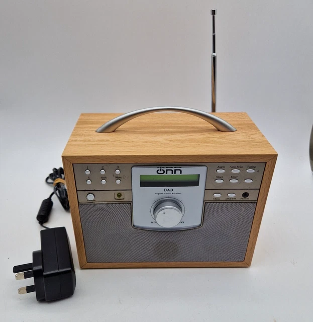 ONN DAB / FM Radio Model ODABR01 with Power Supply Fully Working £24.