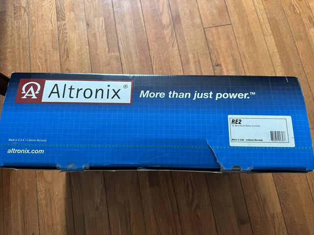 New Altronix RE2 Rack Mount Battery Enclosure