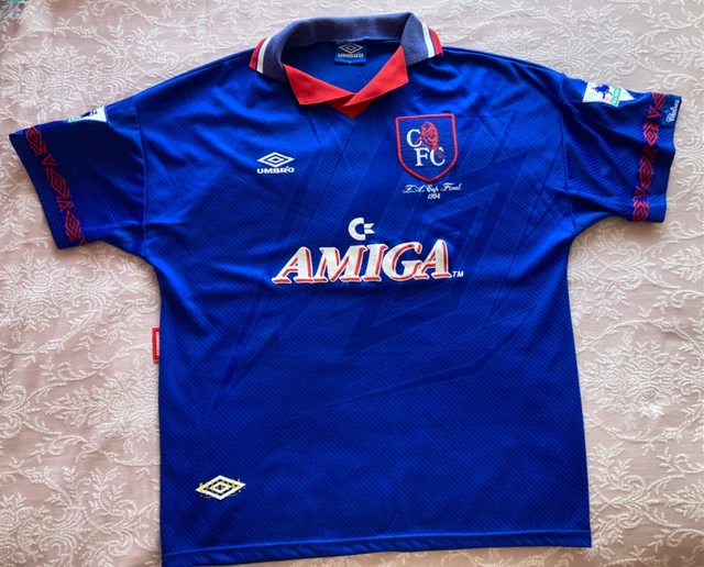 ウェア Chelsea FC Umbro [FA CAP final 1994 ] 1994 Chelsea 'FA Cup Final' Home Shirt L | Vintage Football