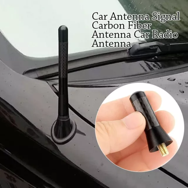4.7 Universal Auto Aluminum Alloy Carbon Fiber FM AM Radio Car Aerial  Antenna