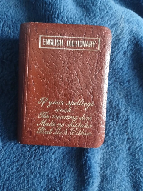1964 BURGESS & Bowes Midget Series English Dictionary Quote On
