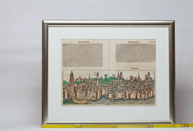 Holzschnitt Magdeburg aus der Schadelschen Chronik 1493