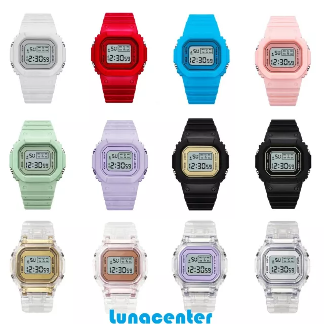 Reloj Digital Unisex - Resistente Al Agua - Alarma - Calendario - Cronometro