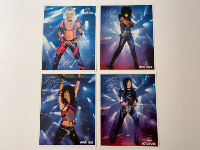 MOTLEY CRUE official 8x10 photo set by Freezz Frame SHOUT AT THE DEVIL 1984 - 85