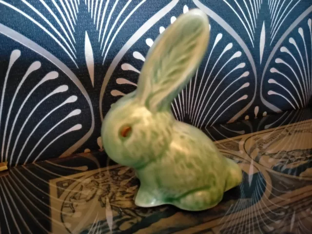 Small Sylvac Green Bunny