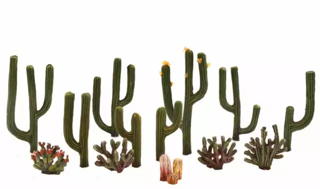 WOODLAND SCENICS CACTUS Plants Classics Built Trees 1/2 to 2-1/2in Tall ...