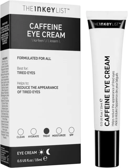 The INKEY List Caffeine Eye Cream Helps Dark Circles and Tired Eyes 15ml