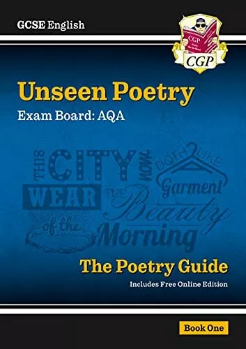 (Very Good)-New GCSE English Literature AQA Unseen Poetry Guide - for the Grade