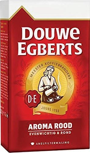 Douwe Egberts Aroma Rood Ground Coffee, 250g (Pack of 1)
