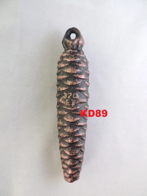 Poids Pour Horloge Coucou – Forme Pomme De Pin – Vintage Suisse – 2,95kg La Paire
