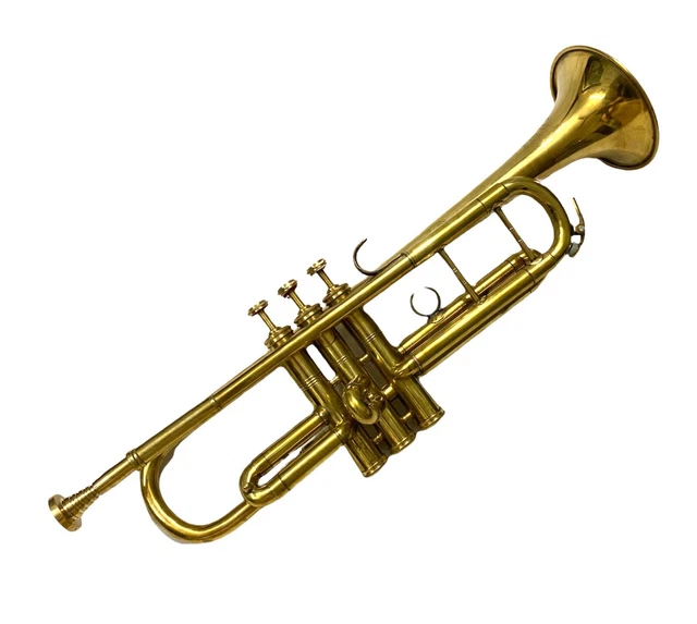 Shiny Brass Trumpet Bugle Horn 3 Valve Mouthpiece Professional Students Trumpet